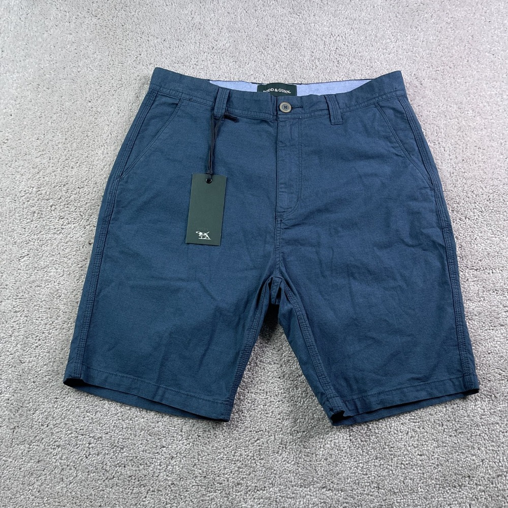 NEW Rodd & Gunn Shorts Mens 33 Blue Millwater Slim Chino Cotton Stretch Casual